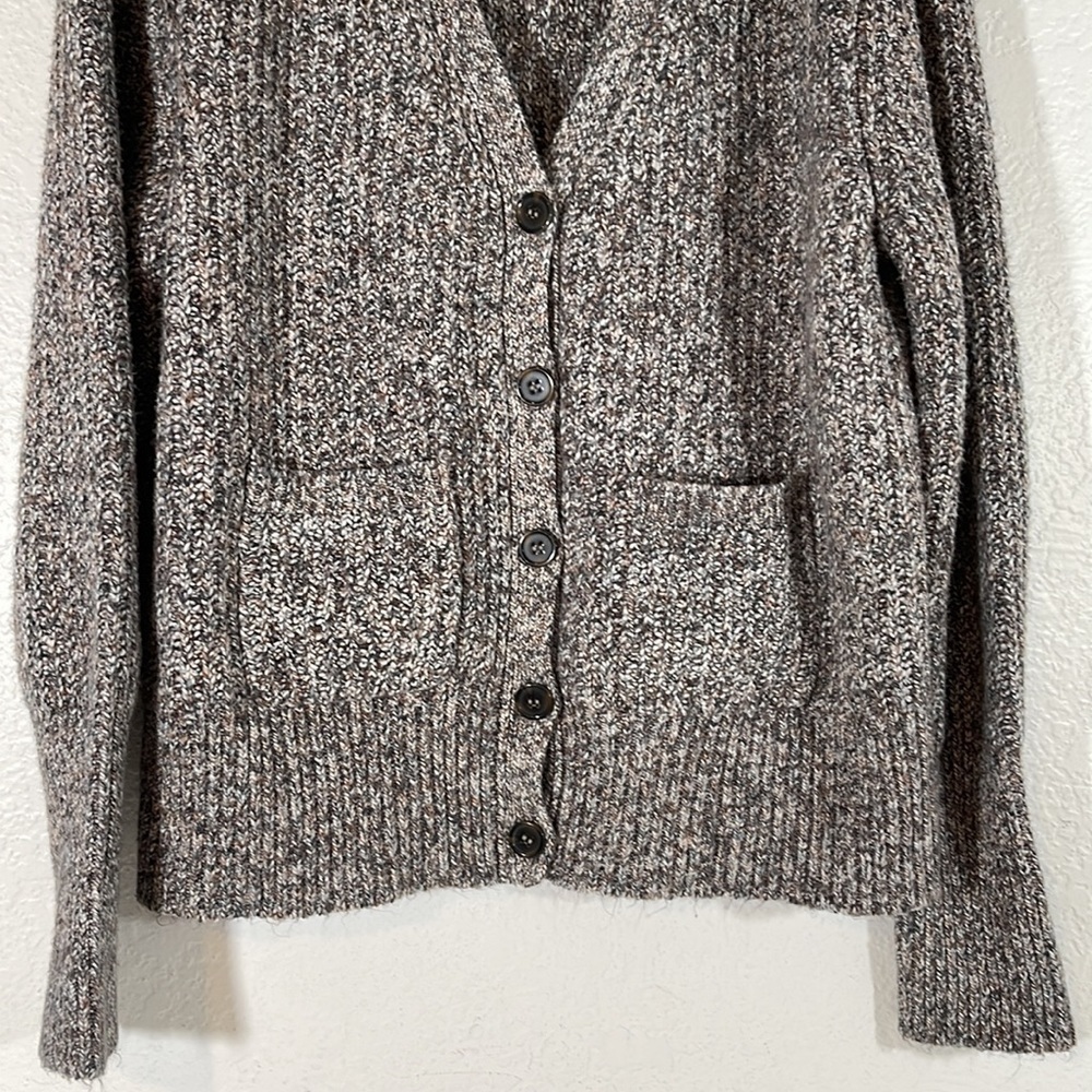 MARLED REUNITED CLOTHING Button Front Brown Knit Cardigan Sweater Women XL - Picture 3 of 9
